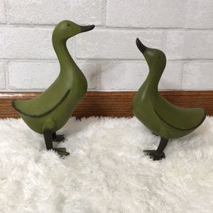 Beautiful pair of Green ducks!